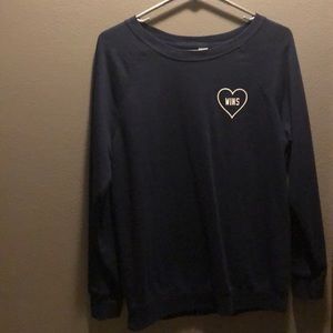 Old Navy French terry “Love Wins” crew neck
